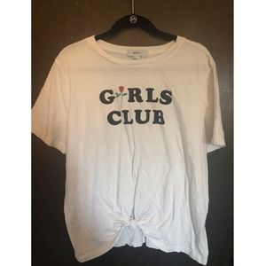 Forever 21 Girls Club Front Knot Crop Top